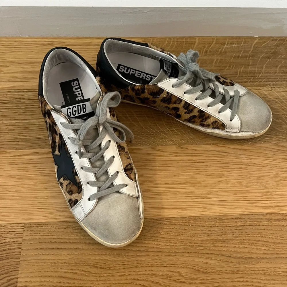 Golden Goose Superstar Leopard Print Sneakers - Picture 2 of 6